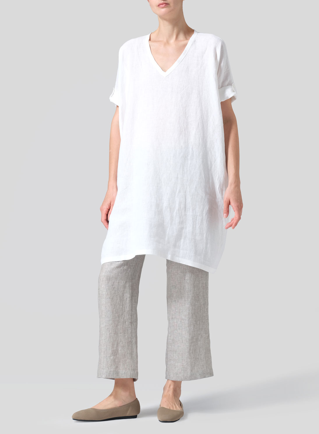 Linen Wide A-line Tunic
