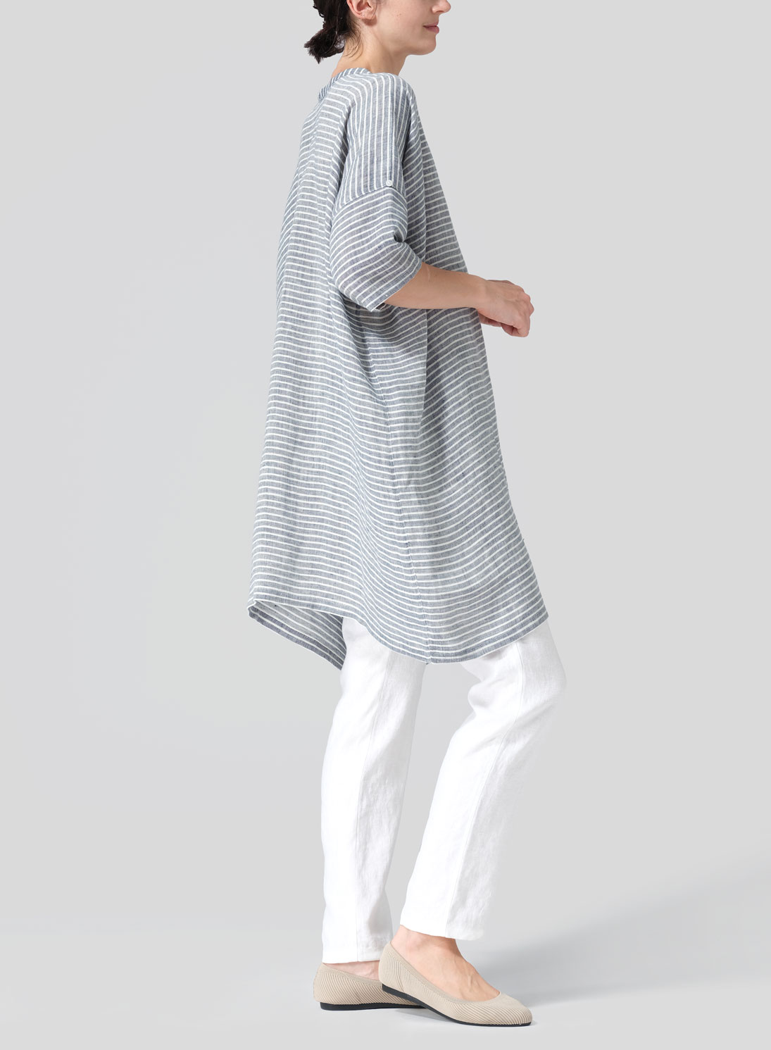 Linen Wide A-line Tunic