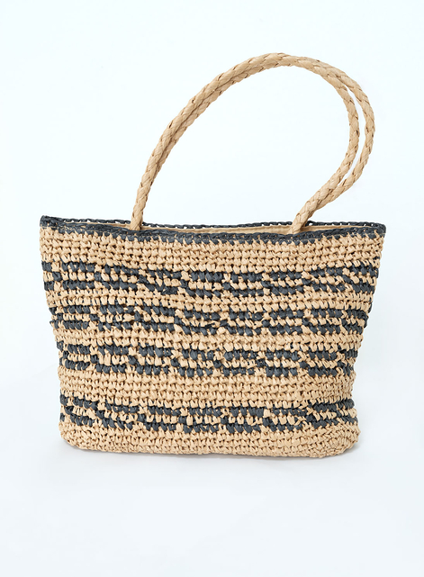 Hand Straw Plaited Grass Tote Bag