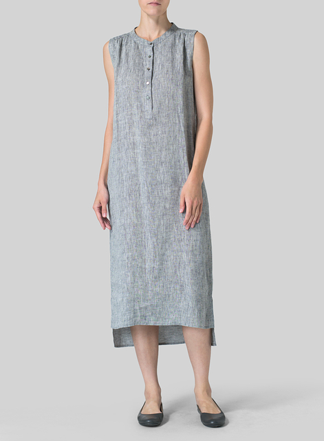 Linen Slip On Dress 