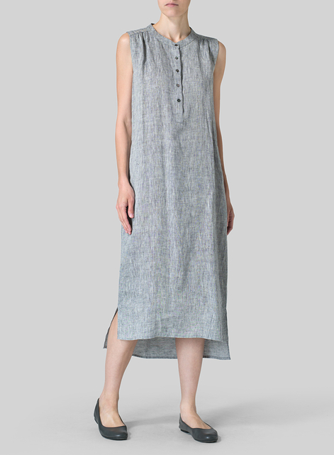 Linen Slip On Dress 