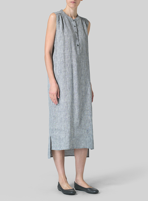 Linen Slip On Dress 