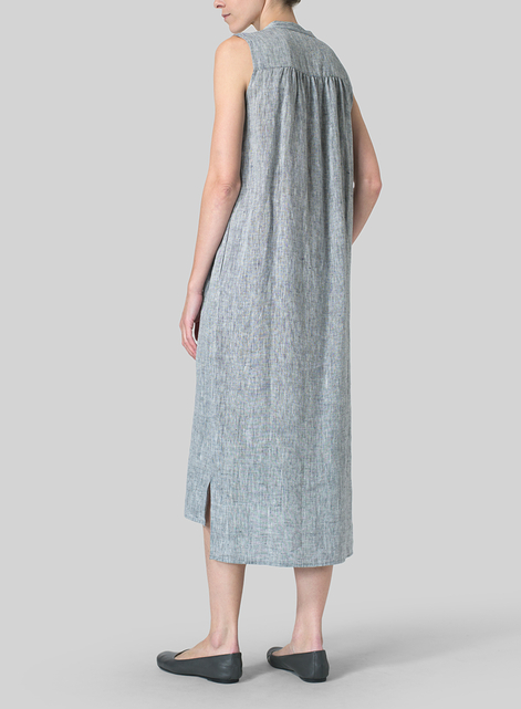 Linen Slip On Dress 