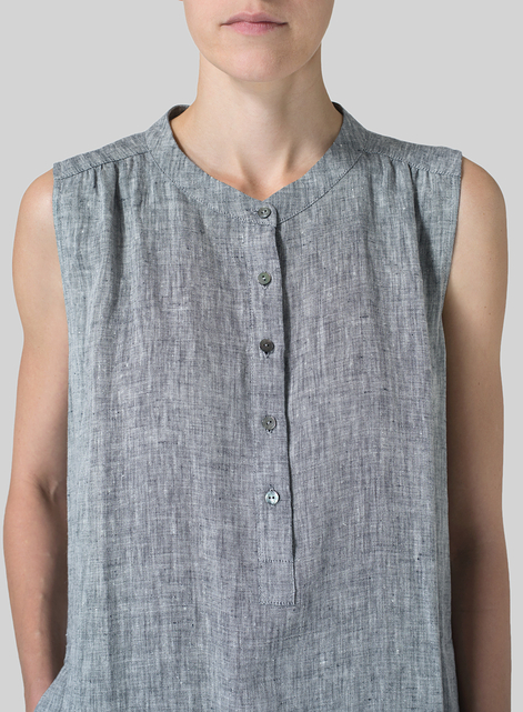 Linen Slip On Dress 