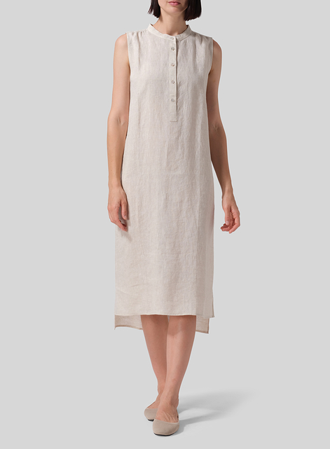 Linen Slip On Dress 