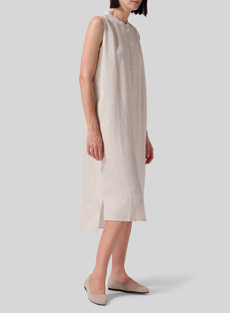 Linen Slip On Dress 