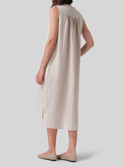 Linen Slip On Dress 