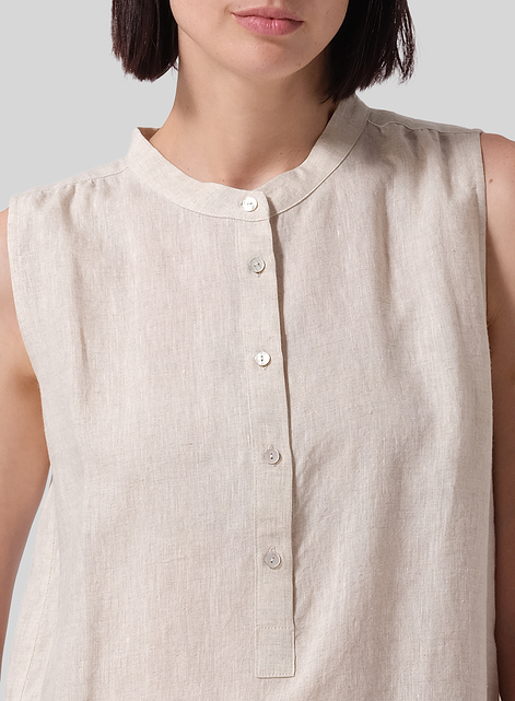 Linen Slip On Dress 