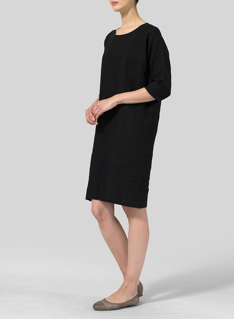 Linen Straight Cut Dress