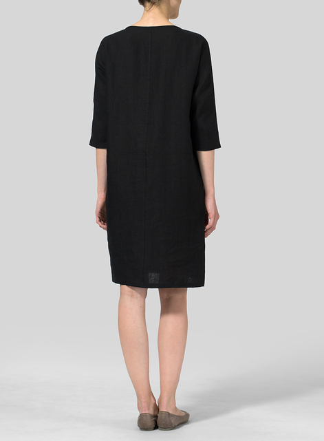 Linen Straight Cut Dress