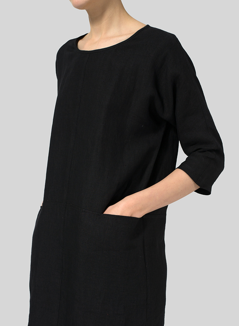 Linen Straight Cut Dress