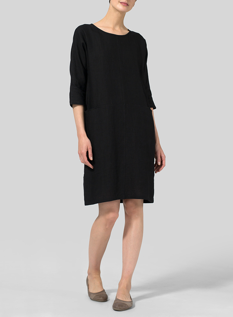 Linen Straight Cut Dress
