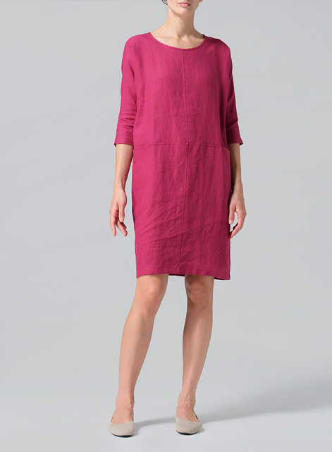 Linen Straight Cut Dress