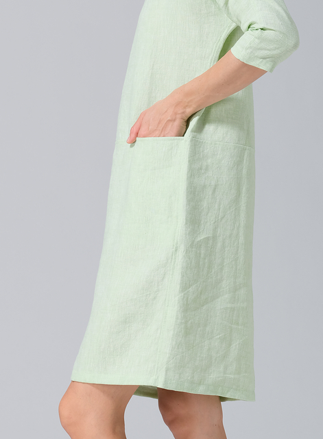 Linen Straight Cut Dress