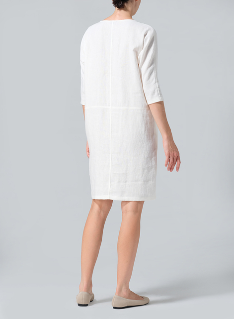 Linen Straight Cut Dress