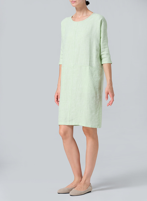 Linen Straight Cut Dress