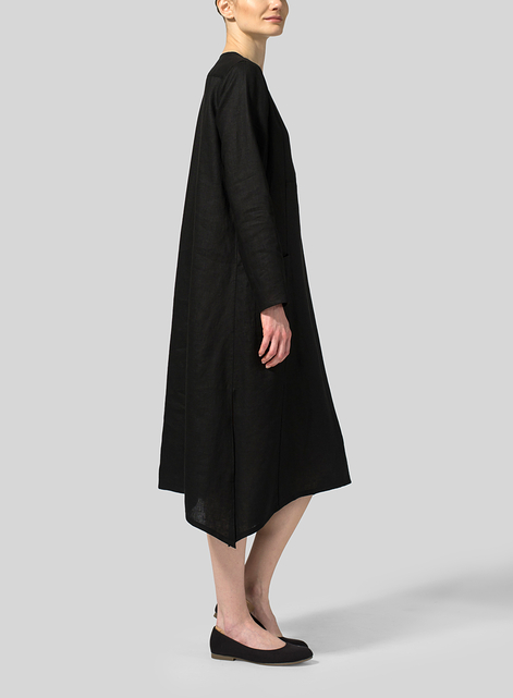 Linen Wrap Dress