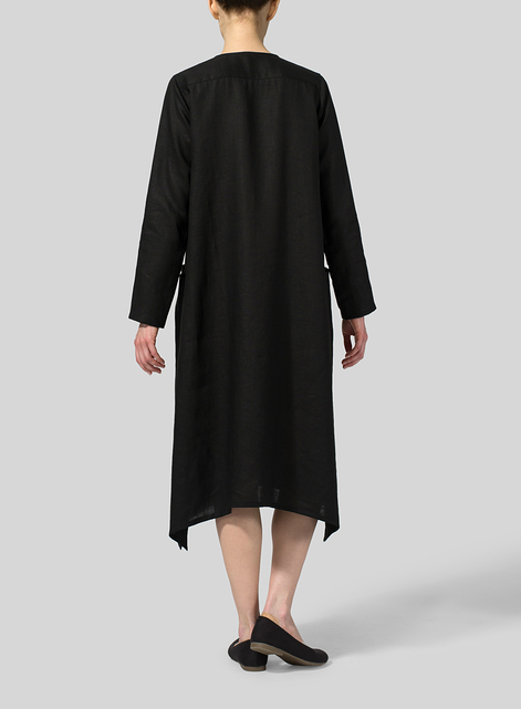 Linen Wrap Dress