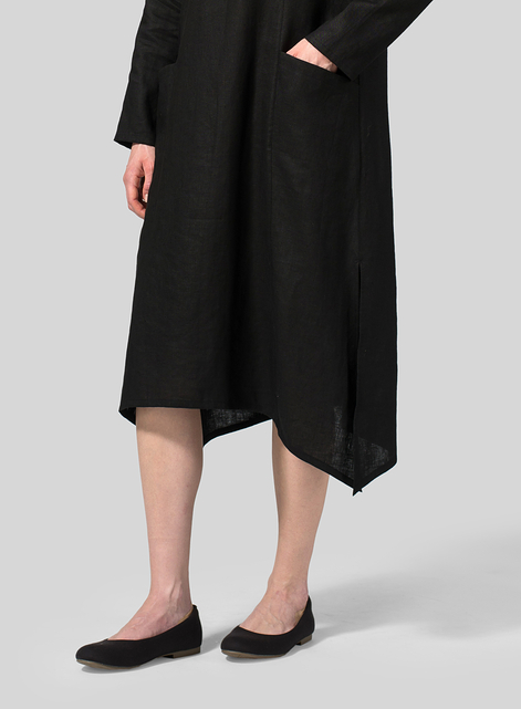 Linen Wrap Dress