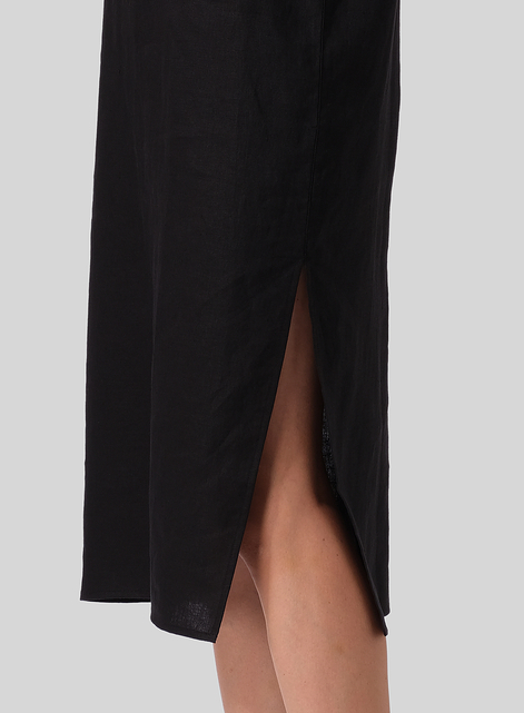 Linen Shift Dress Vest Suit