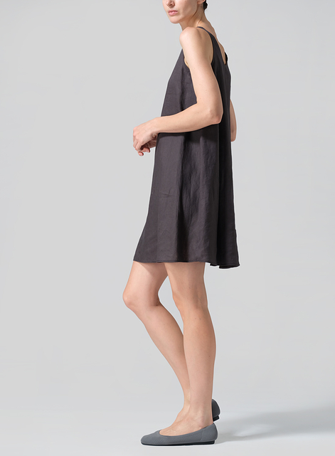 Linen A-Lined Slip Dress