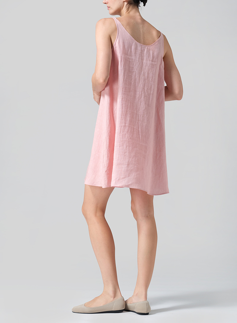 Linen A-Lined Slip Dress