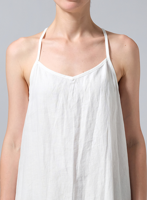 Linen A-shape Slip-In Dress