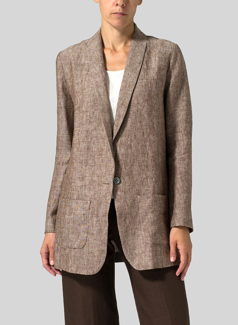 Linen Long Sleeve Jacket