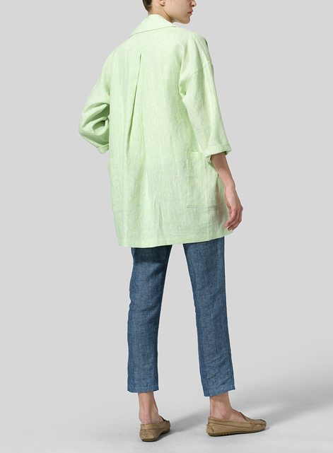Linen Double Breasted Jacket