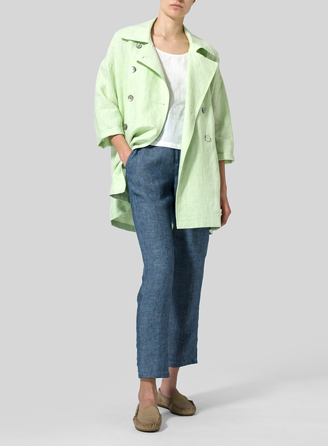 Linen Double Breasted Jacket