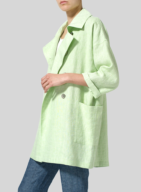 Linen Double Breasted Jacket