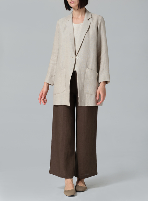 Linen Notch Lapel Jacket