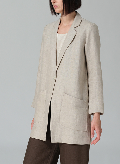 Linen Notch Lapel Jacket