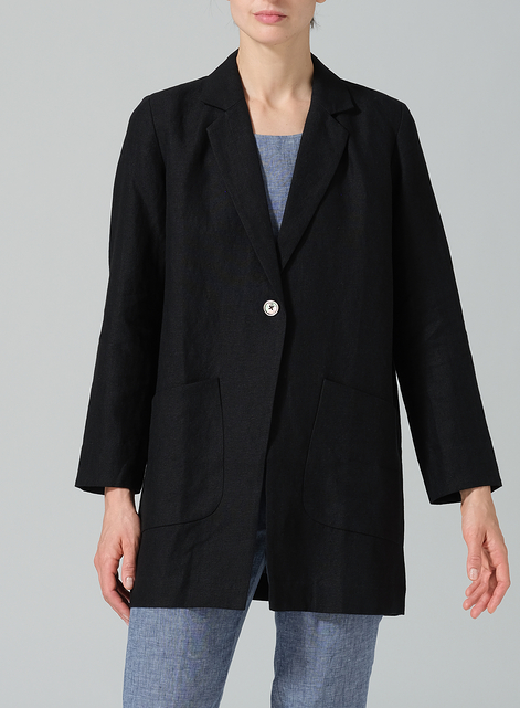 Linen Notch Lapel Jacket