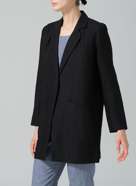 Linen Notch Lapel Jacket