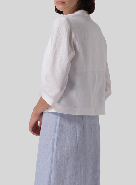 Linen Crop Blazer