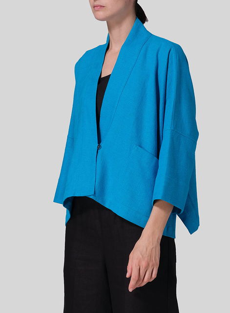 Heavy Linen Oversized Kimono Jacket