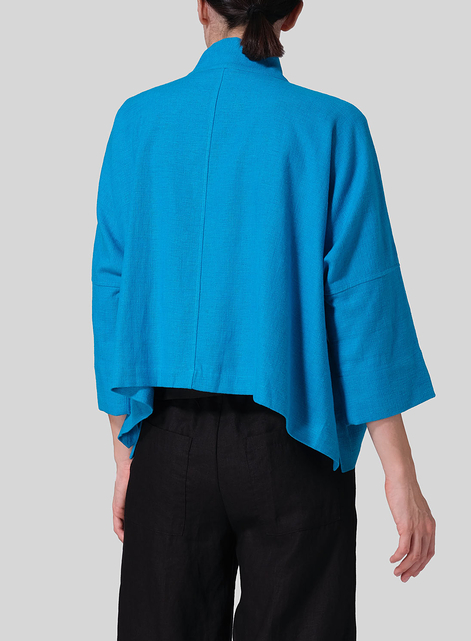 Heavy Linen Oversized Kimono Jacket