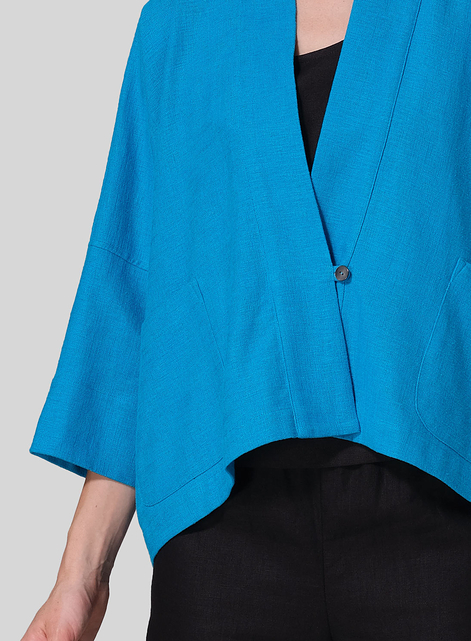 Heavy Linen Oversized Kimono Jacket
