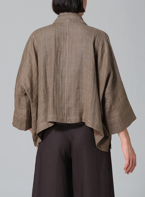 Medium Weight Linen Oversized Kimono Jacket
