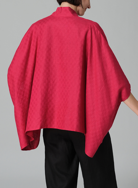 Linen Tie Rope Short Kimono Jacket