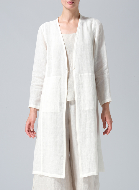 Linen Long Jacket