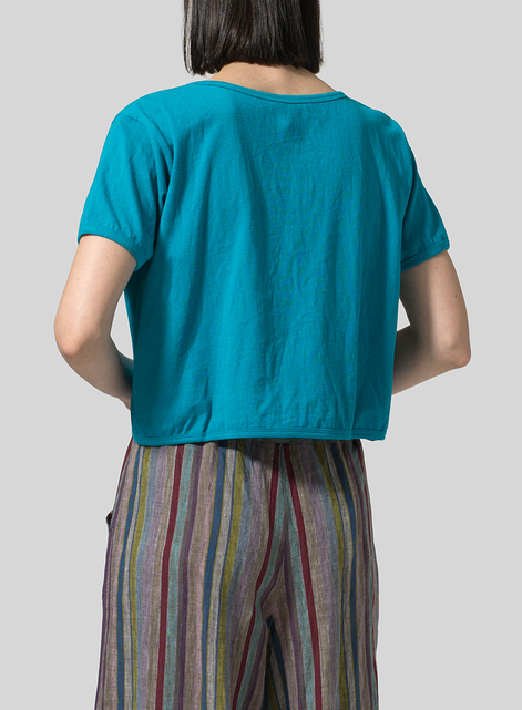 Cotton Short Sleeve Top