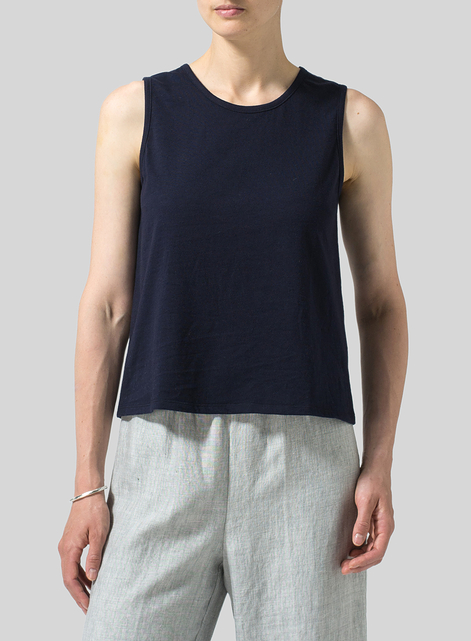 Cotton Round Neck Tank Top
