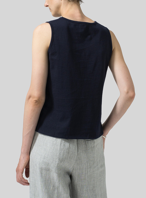 Cotton Round Neck Tank Top
