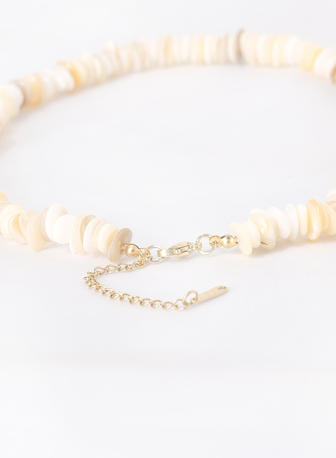 Natural Beach Style Creamy Shell Necklace