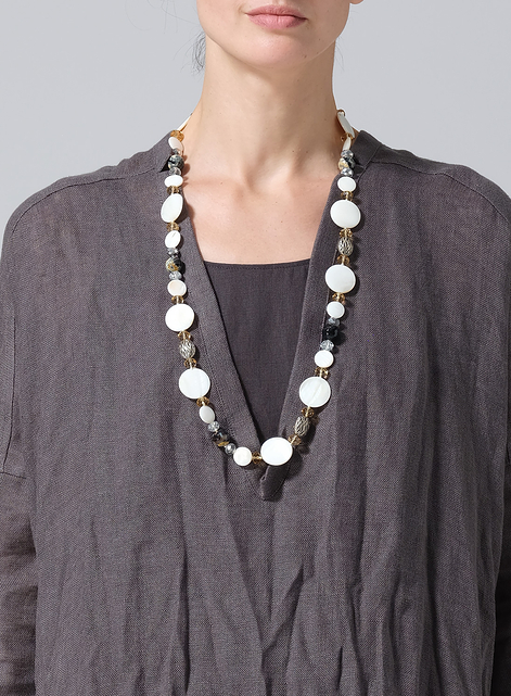 Multi Colour Beaded Long Necklace