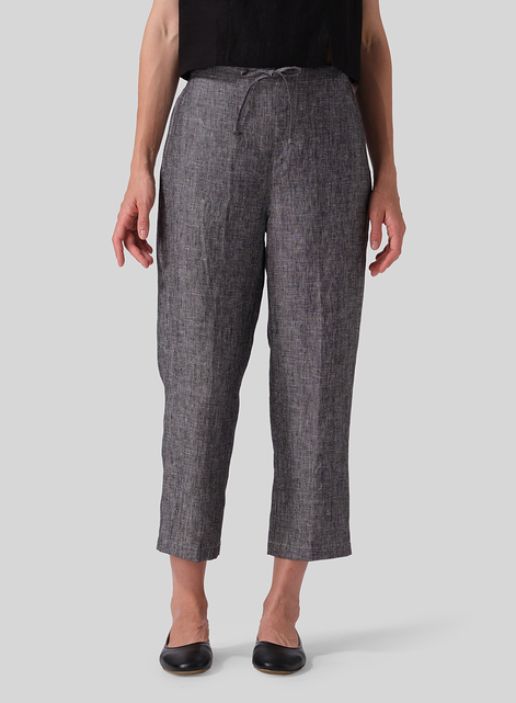 Linen Cropped Pants