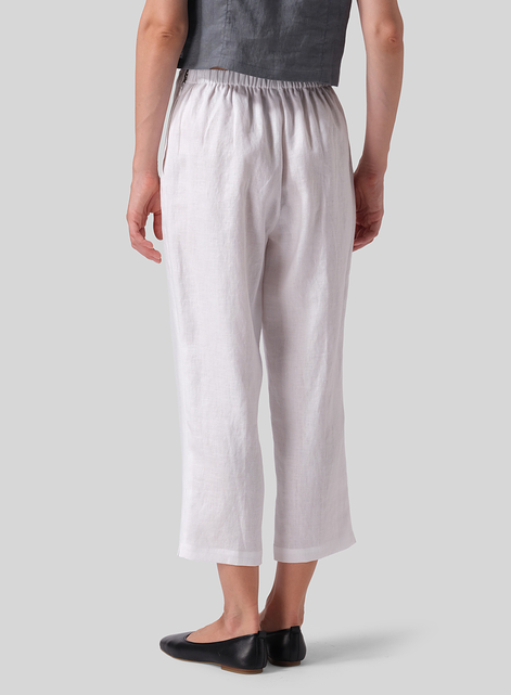 Linen Cropped Pants