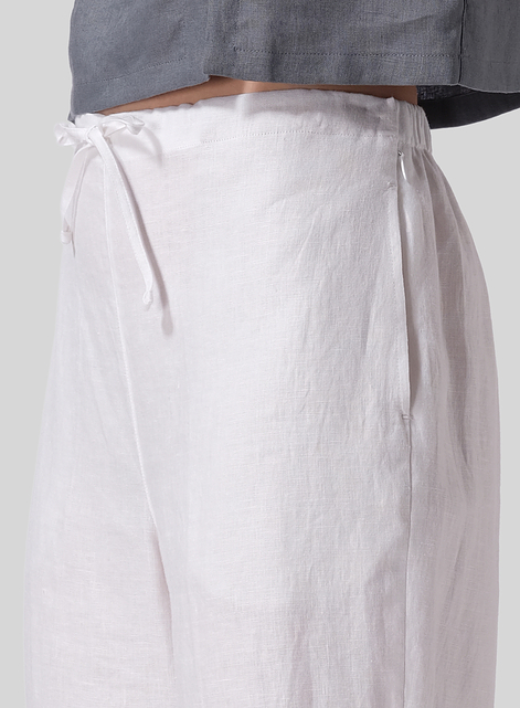 Linen Cropped Pants